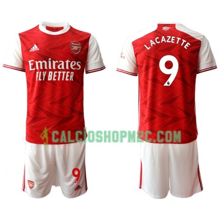 Arsenal Alexandre Lacazette 9 Bambino Maglia Prima 2020/2021 Manica Corta (+ Pantaloncini)